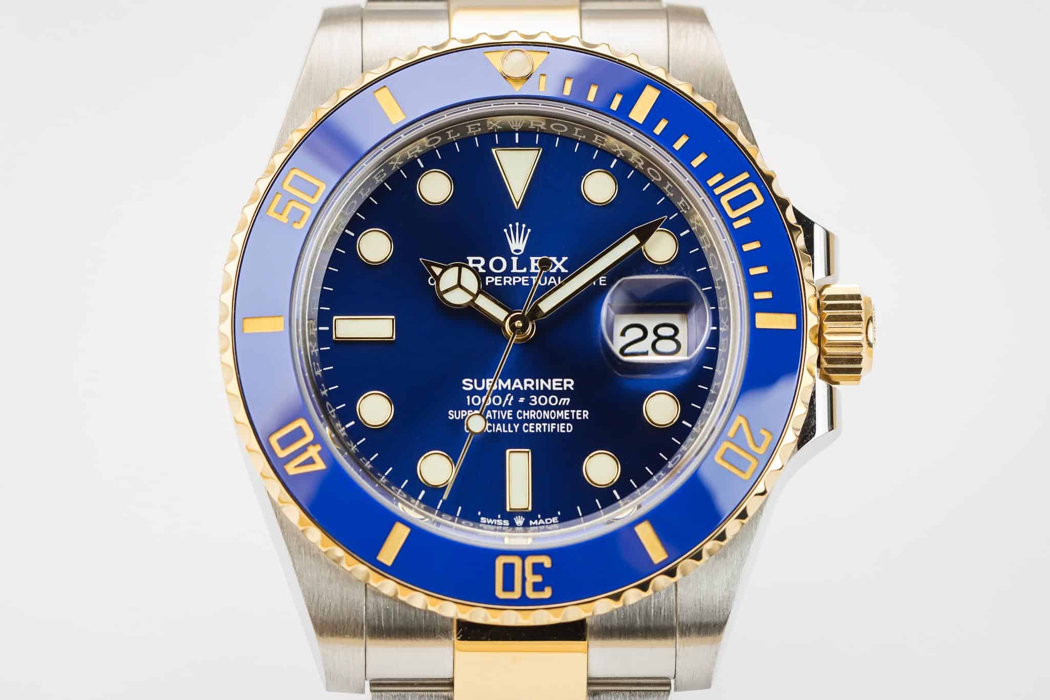 Rolex submariner 2021 online blue gold