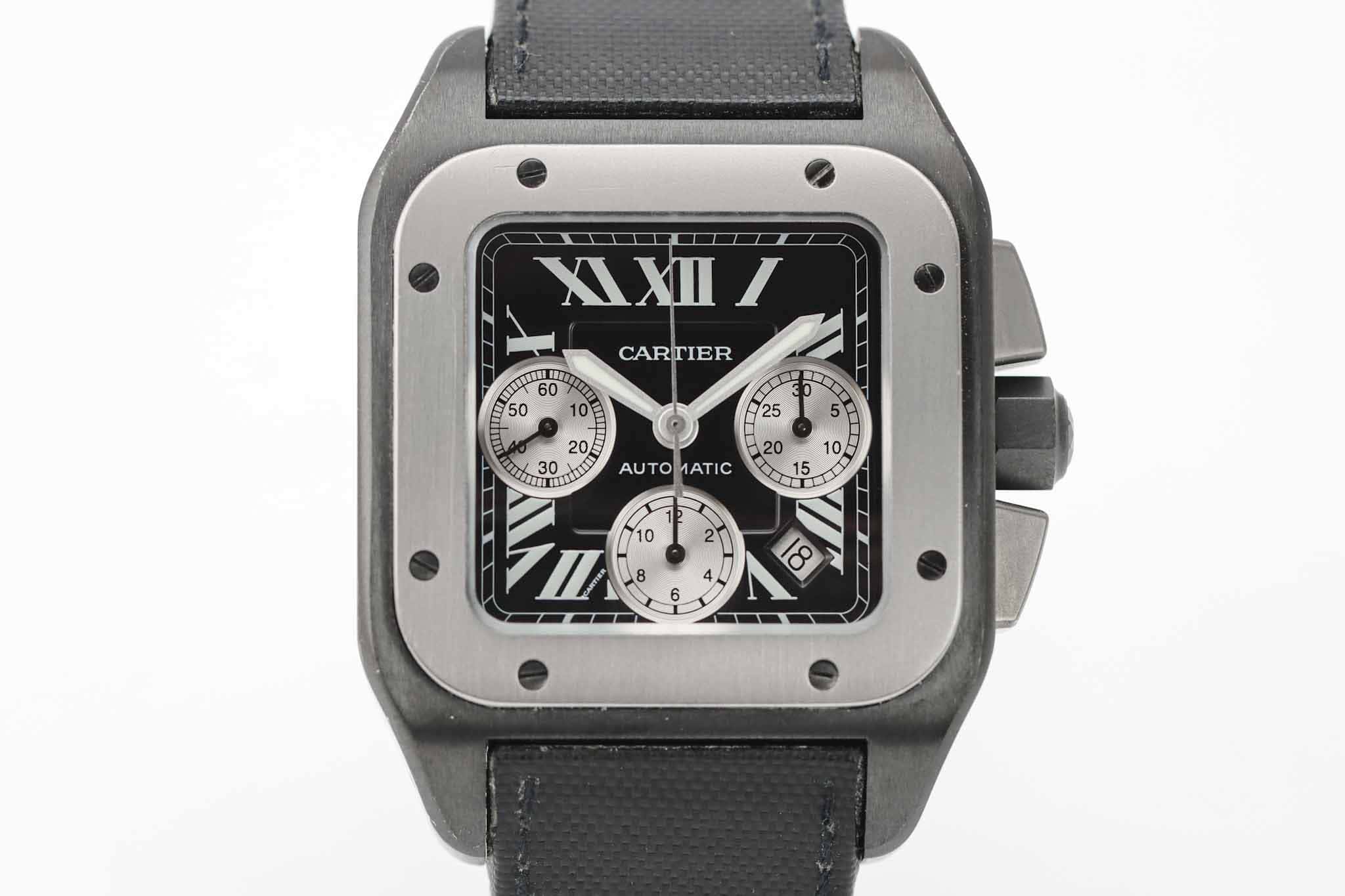 Cartier Santos 100 XL WS2020005 Titanium Steel 2014 Box and