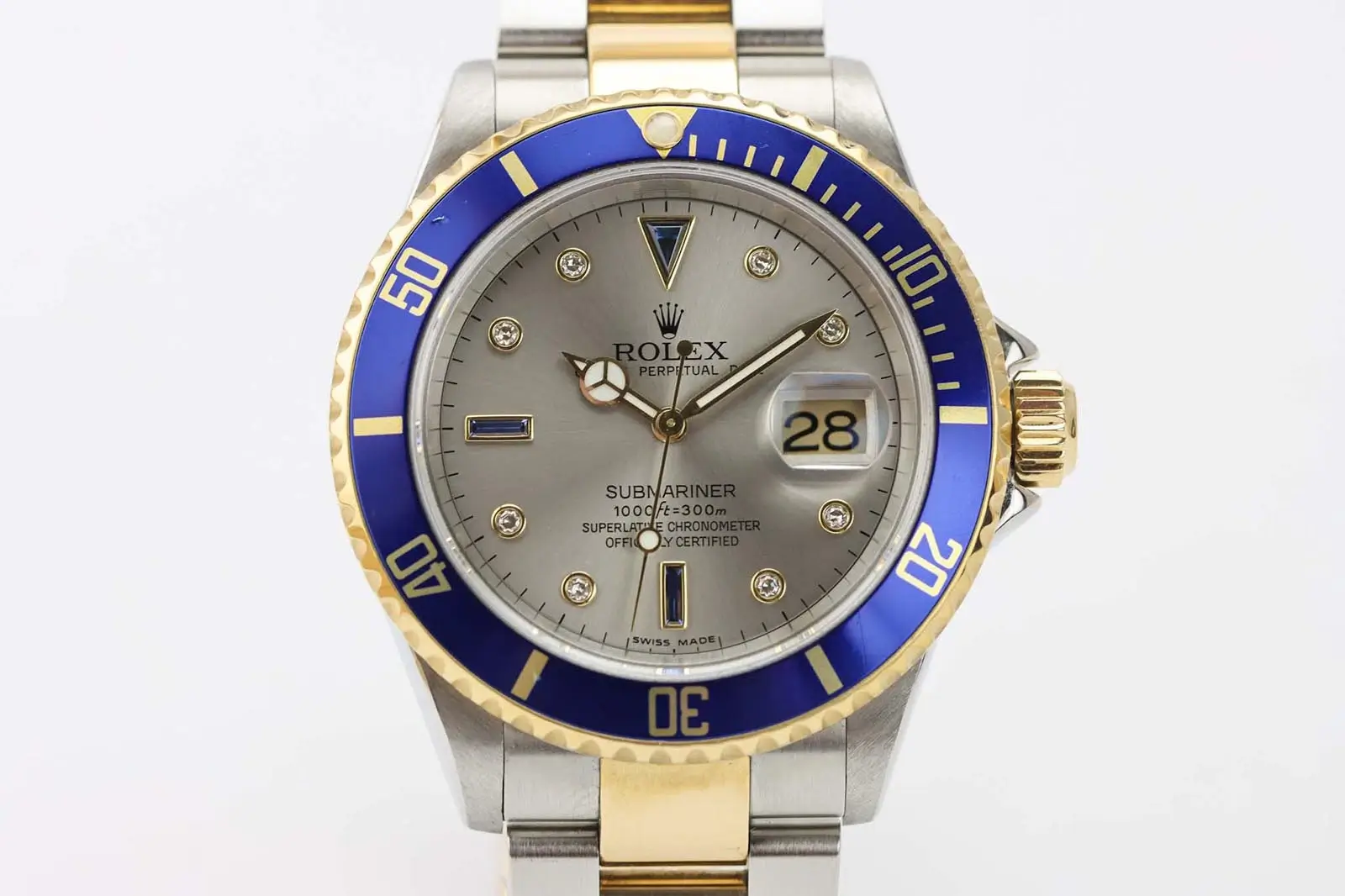 Rolex Submariner Date 16613 Serti Dial 2004 | Full Set | £11950