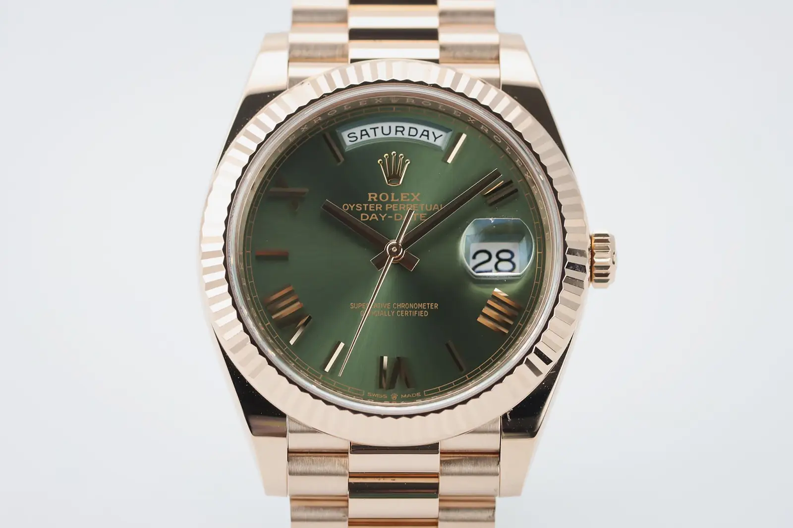 Rolex Day Date 40 228235 Olive 2021 | Full Set | £38450 | TSL00189