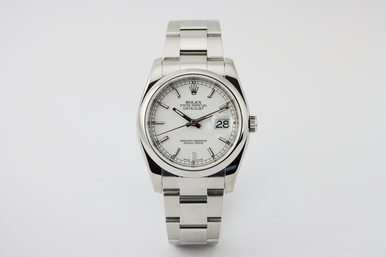 Rolex Datejust 36 116200 white dial roulette date 2011 full set. View in Huddersfield or UK-wide delivery.